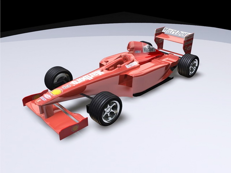 Formula 1 Car 3d rendering