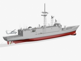 Oliver Hazard Perry-class Guided-missile Frigate 3d preview