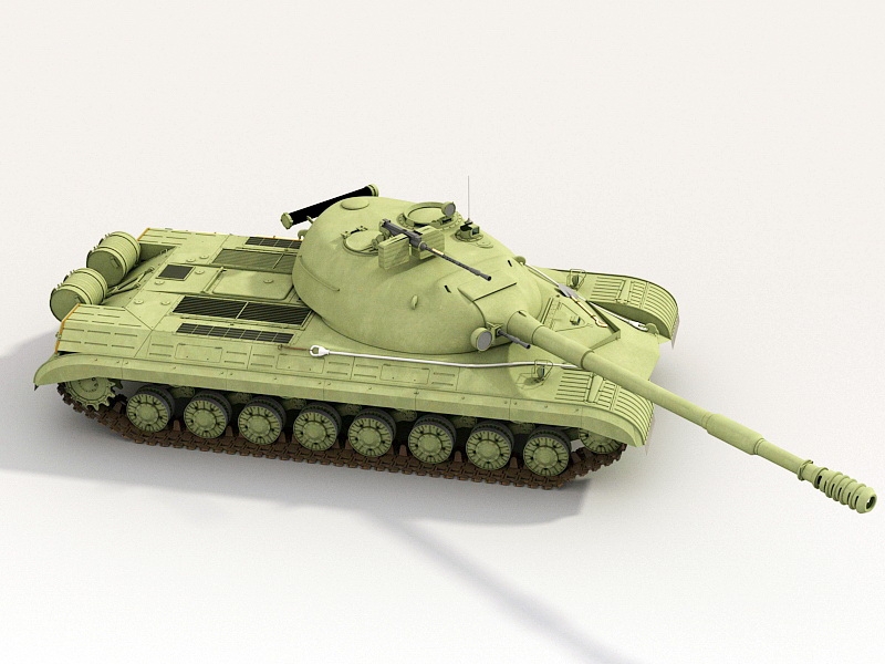 Object 277 Tank 3d rendering