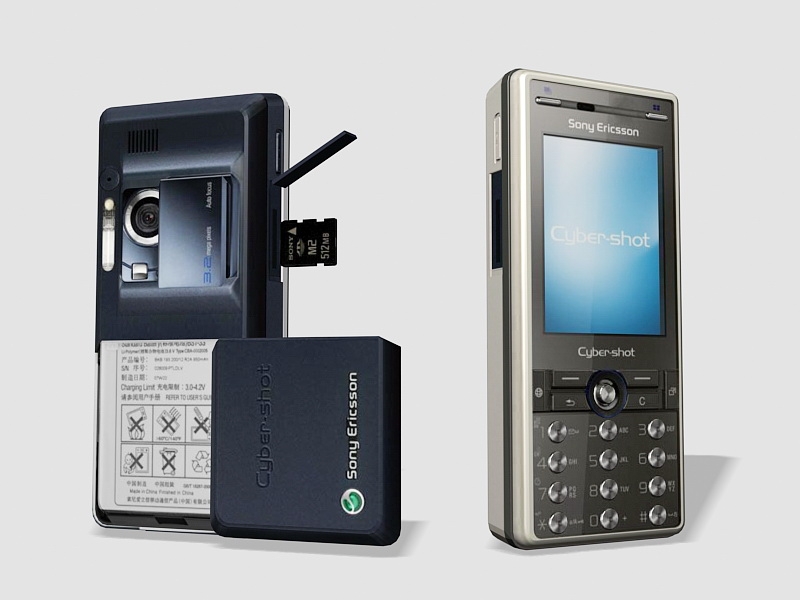Sony Ericsson K818c Mobile Phone 3d rendering