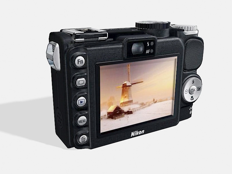 Nikon Coolpix P5000 3d rendering