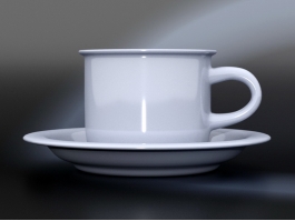 Cup and Saucer 3d model preview