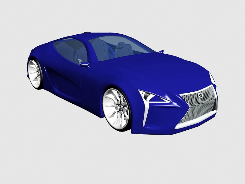 Lexus Sport Coupe 3d rendering
