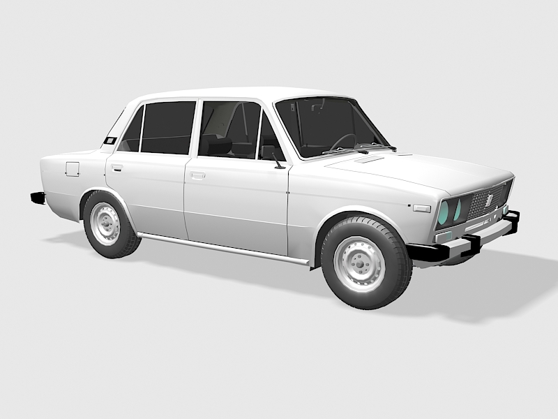 VAZ-2106 Russian Lada Car 3d rendering
