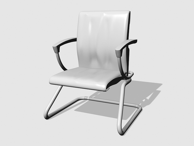 Cantilever Chair with Arms 3d rendering