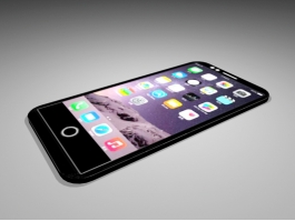 iPhone Black Low Poly 3d preview