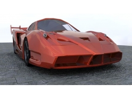 Red Super Car 3d preview