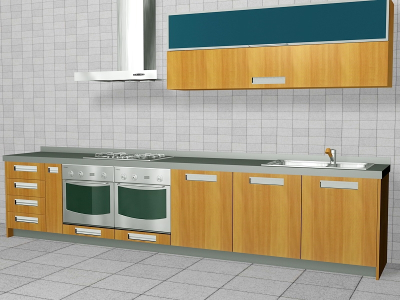 Small Kitchen Cabinet Ideas 3d rendering
