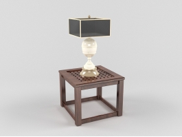Oriental Style Table Lamp 3d preview