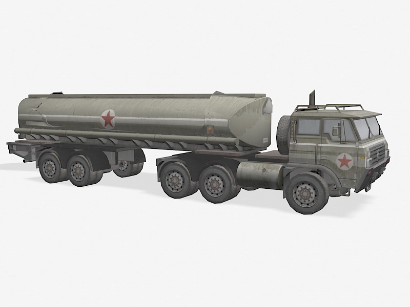 Fuel Tank Truck 3d rendering
