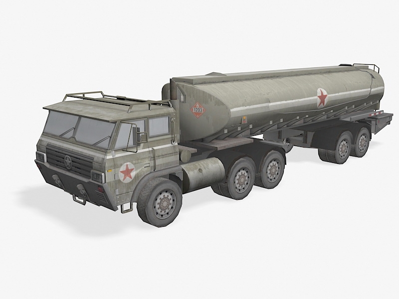 Fuel Tank Truck 3d rendering