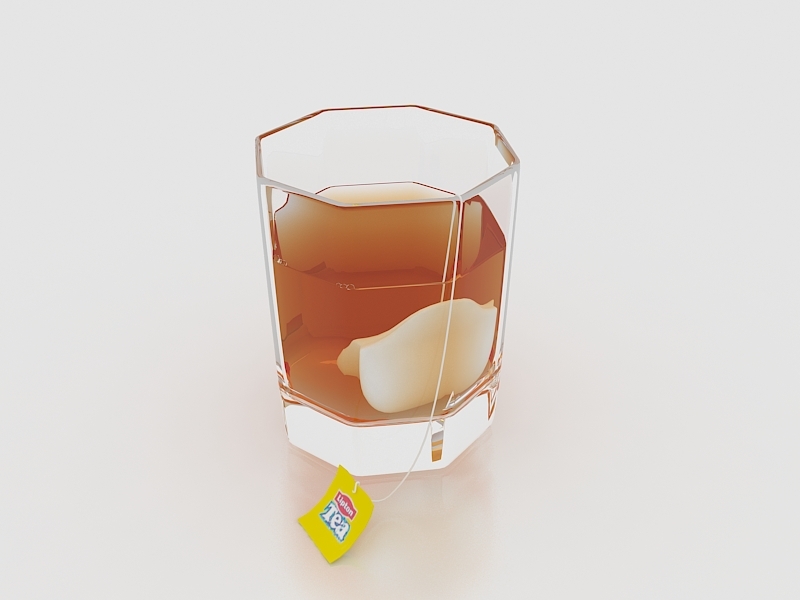 Lipton Tea 3d rendering