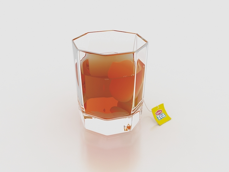 Lipton Tea 3d rendering