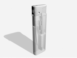 Disposable Lighter 3d model preview