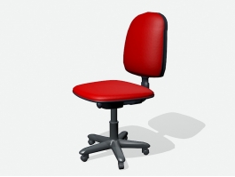 Red Swivel Chair 3d preview
