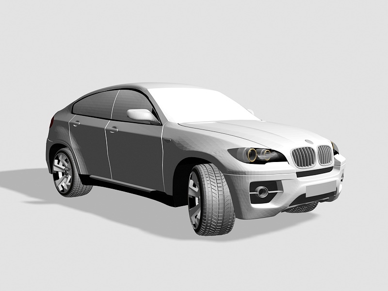 BMW X6 Crossover SUV 3d rendering