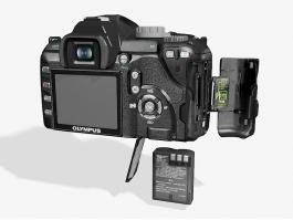 Olympus EVOLT E-510 DSLR Camera 3d model preview