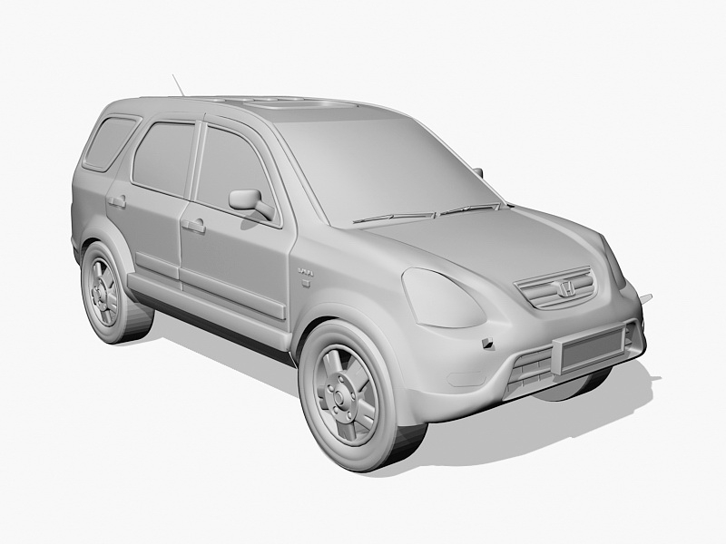Honda CR-V SUV 3d rendering