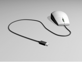 Old USB Mouse 3d preview