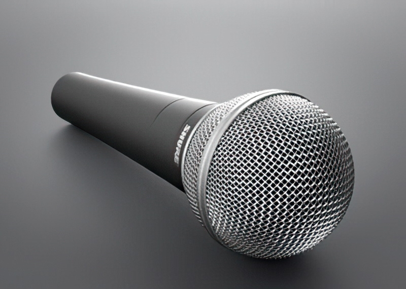 Shure Microphone 3d rendering