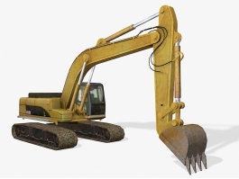 Track Excavator Equipment 3d model preview