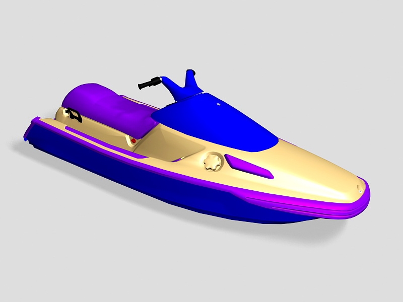 Sea-Doo Jet Ski Boat 3d rendering