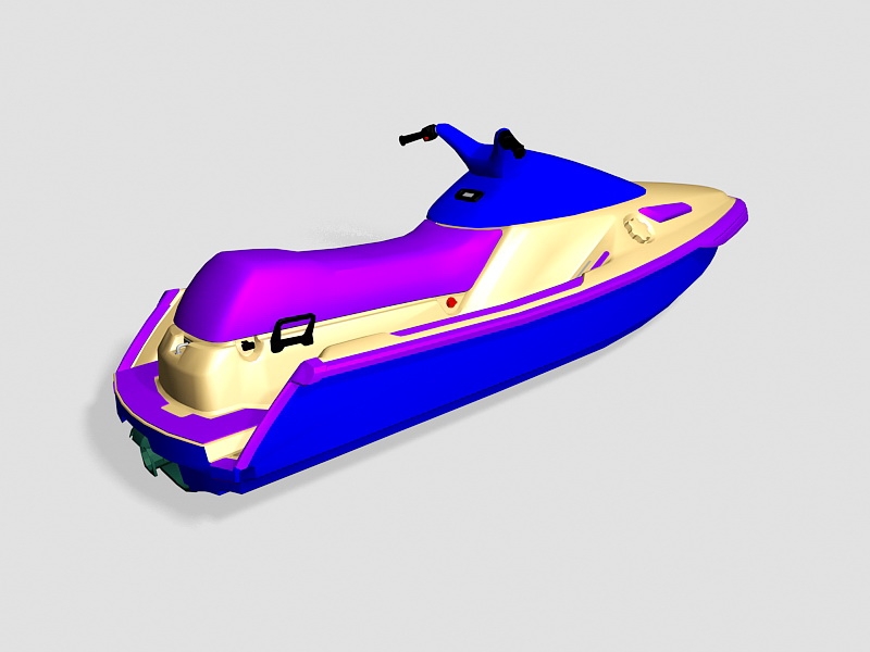 Sea-Doo Jet Ski Boat 3d rendering