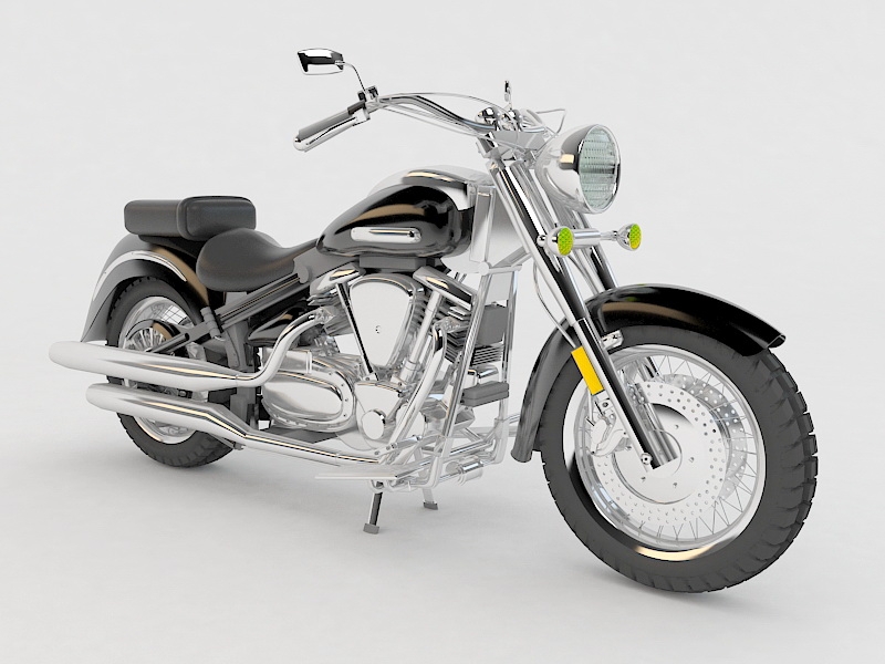 Yamaha Touring Motorcycle 3d rendering