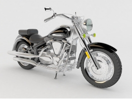 Yamaha Touring Motorcycle 3d model preview