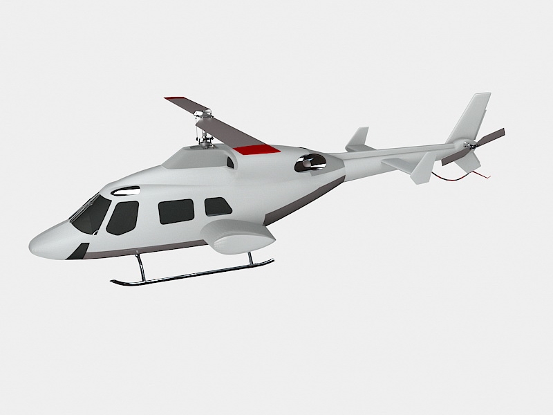 Ultralight Helicopter 3d rendering