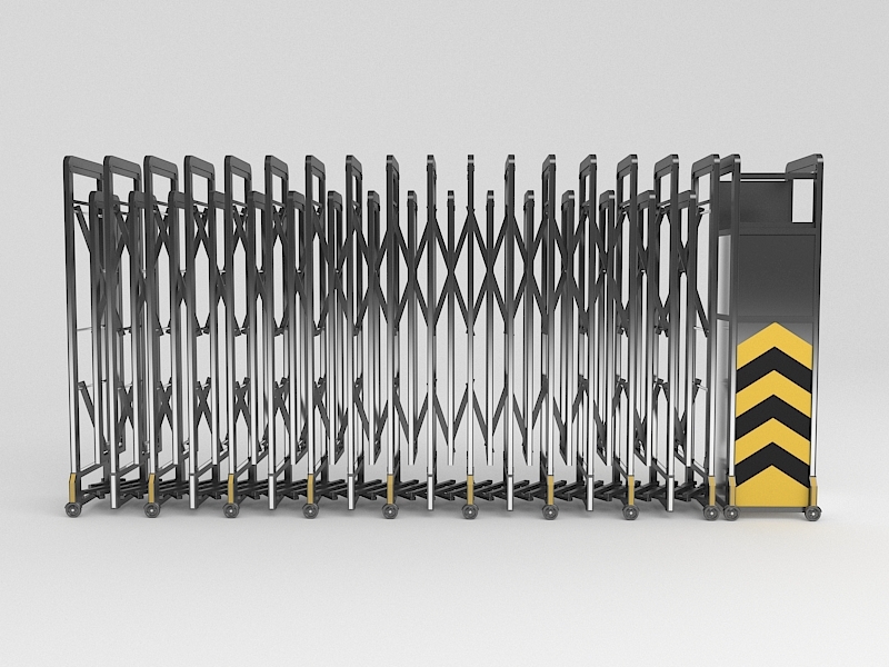 Automatic Sliding Gate 3d rendering