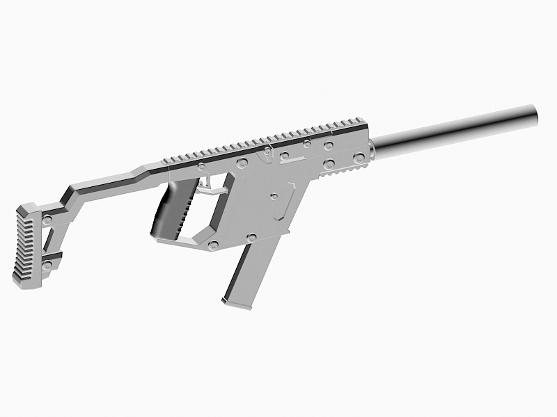 Vector Submachine Gun 3d rendering