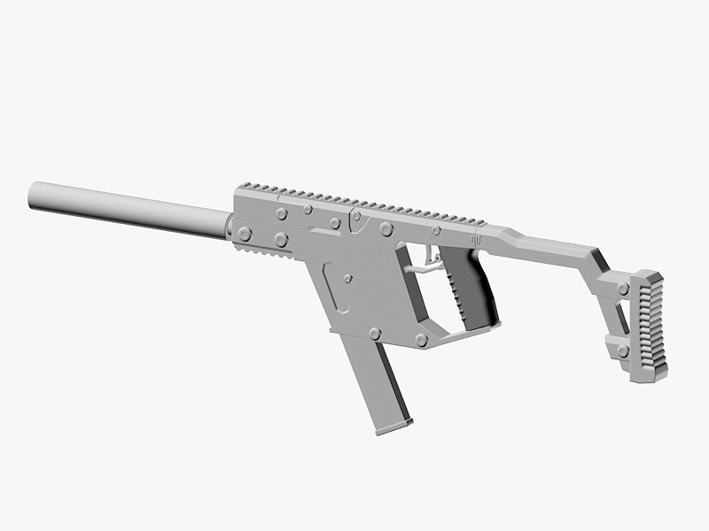 Vector Submachine Gun 3d rendering