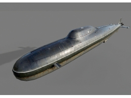 Alfa Class Nuclear-Powered Attack Submarine 3d model preview