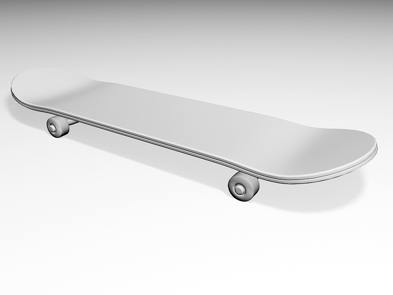 Beginner Skateboard 3d rendering