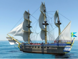 Gotheborg Sailing Ship 3d model preview