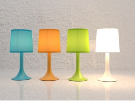 Colorful Table Lamp Collection 3d preview
