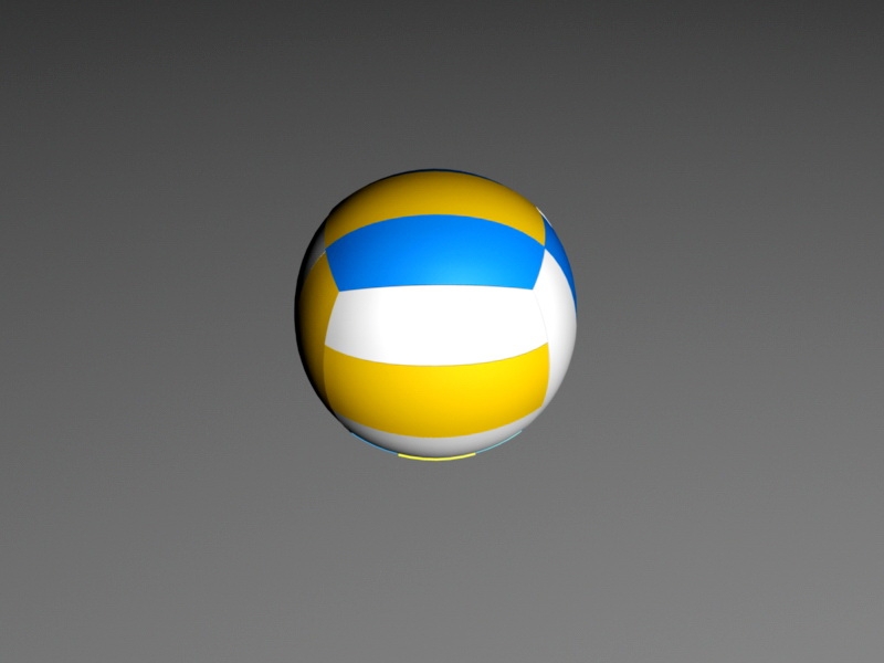 A Volleyball Ball 3d rendering