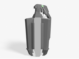 Futuristic Grenade Concept 3d preview