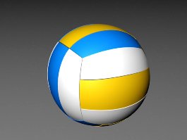 A Volleyball Ball 3d model preview
