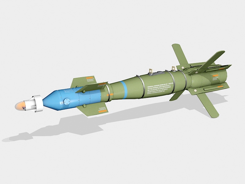 Gbu-12 Laser Guided Bomb 3d rendering