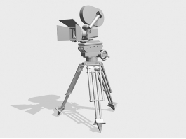 Professional Camera Tripod 3d model preview