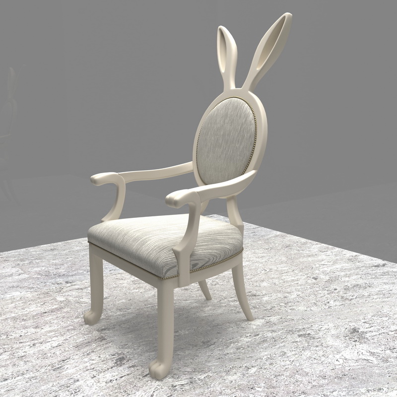 Bunny Rabbit Chair 3d rendering