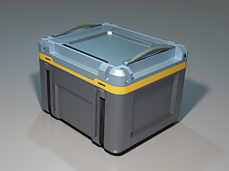 Sci-Fi Storage Box 3d rendering