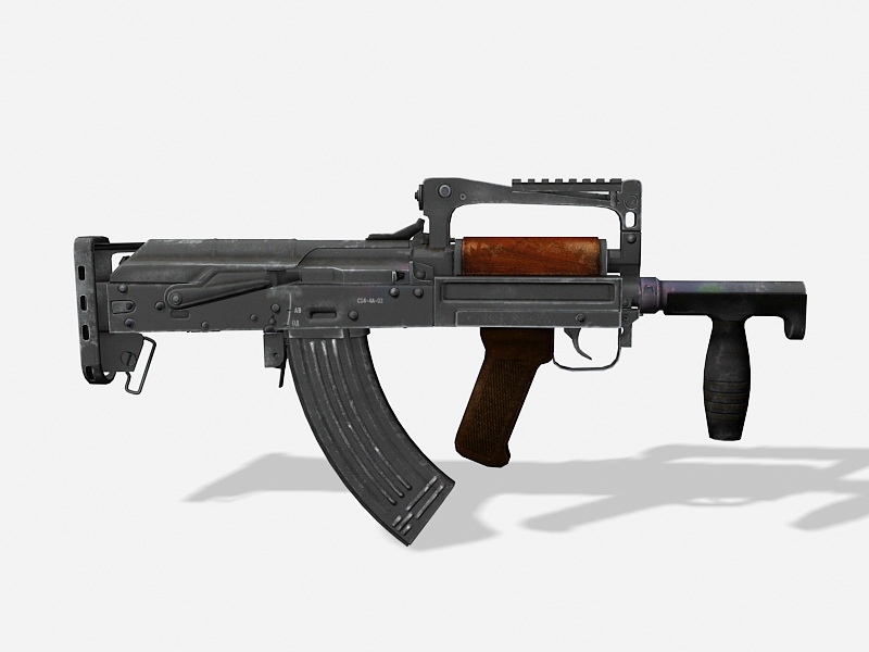 Groza Rifle 3d rendering