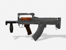 Groza Rifle 3d model preview