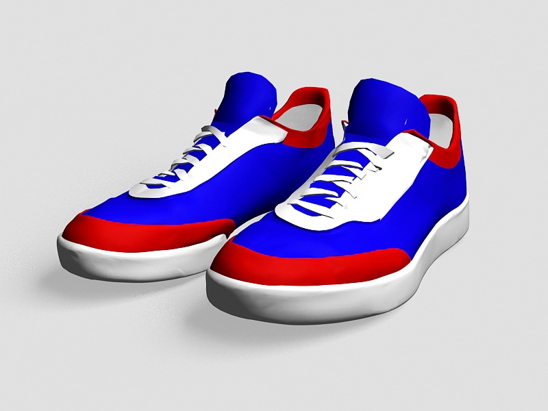Men's Trainer Shoes 3d rendering