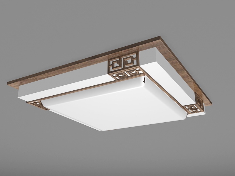Chinese Style Ceiling Lights 3d rendering