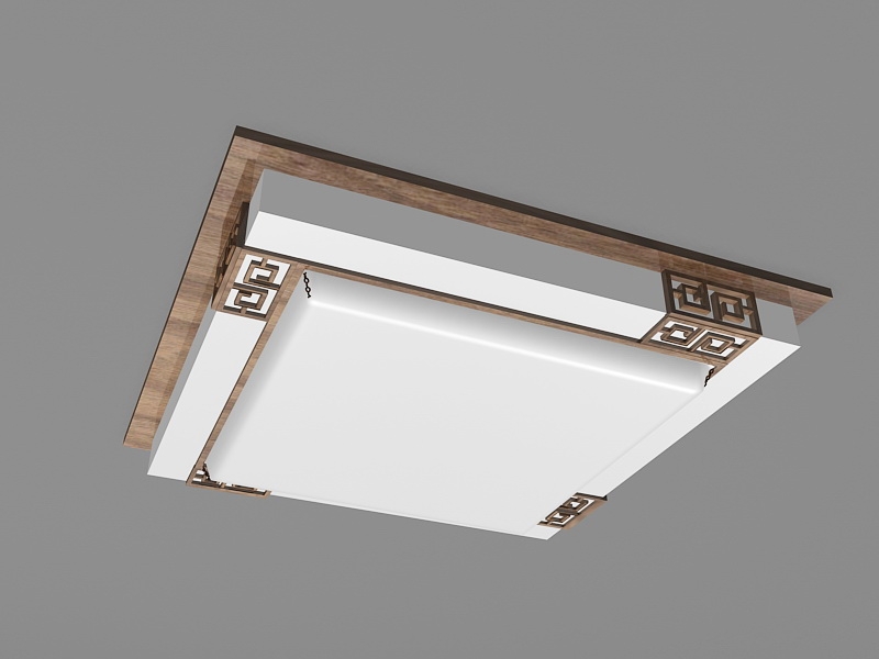 Chinese Style Ceiling Lights 3d rendering