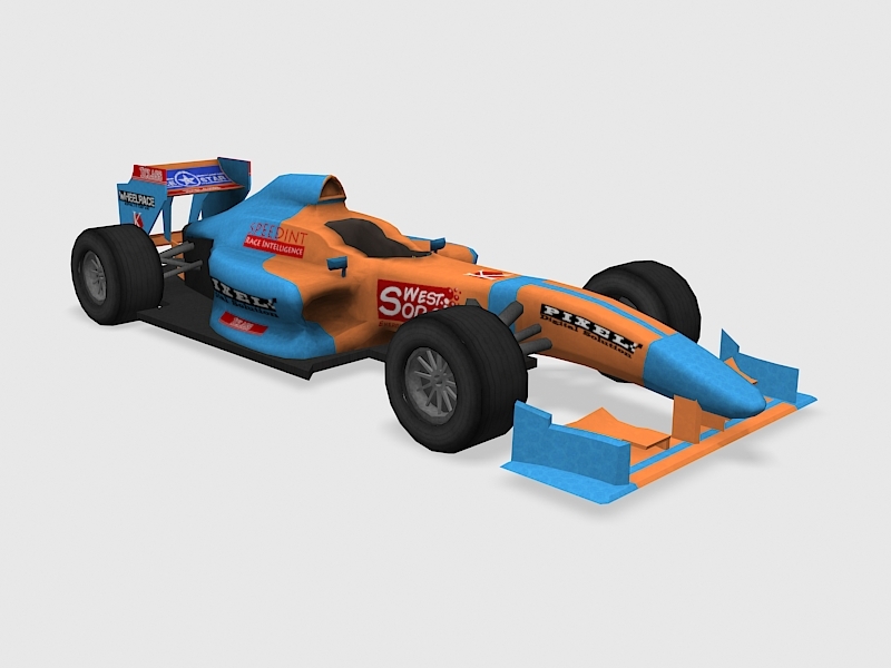 Eagle Formula 5000 car 3d rendering